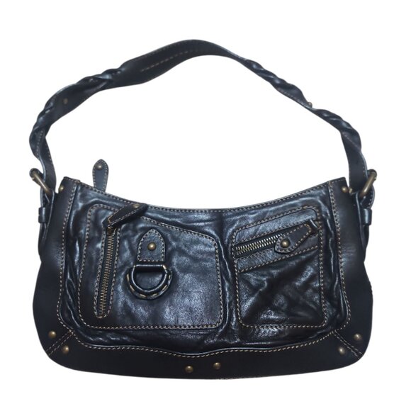 Leather BCBG Max Azria hobo style handbag - Picture 1 of 4